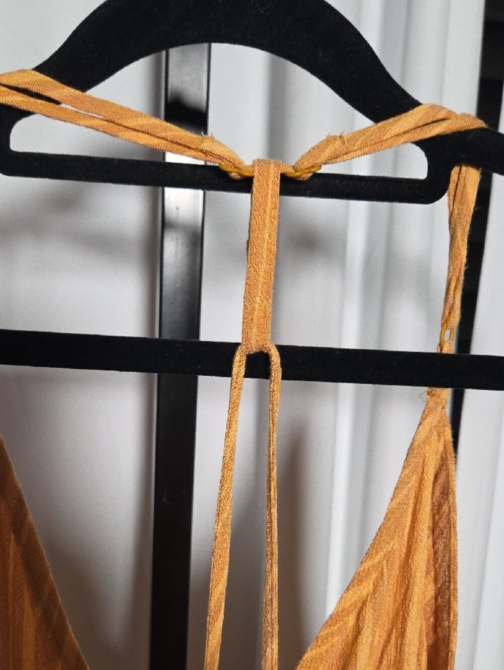 Prana Mustard Yellow Striped Maxi Dress - Picture 4 of 7